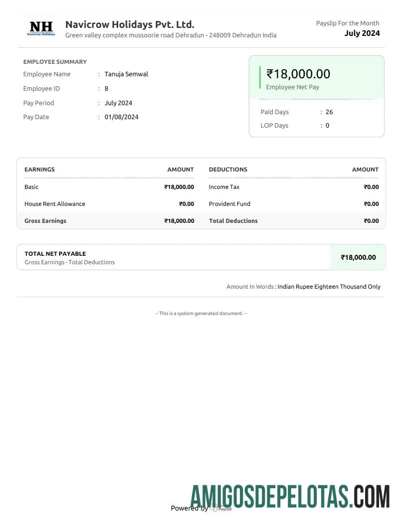 Imprimível Navicrow Feriados Unip. Modelo de resumo de ganhos em formatos Word e PDF.pdf, 1